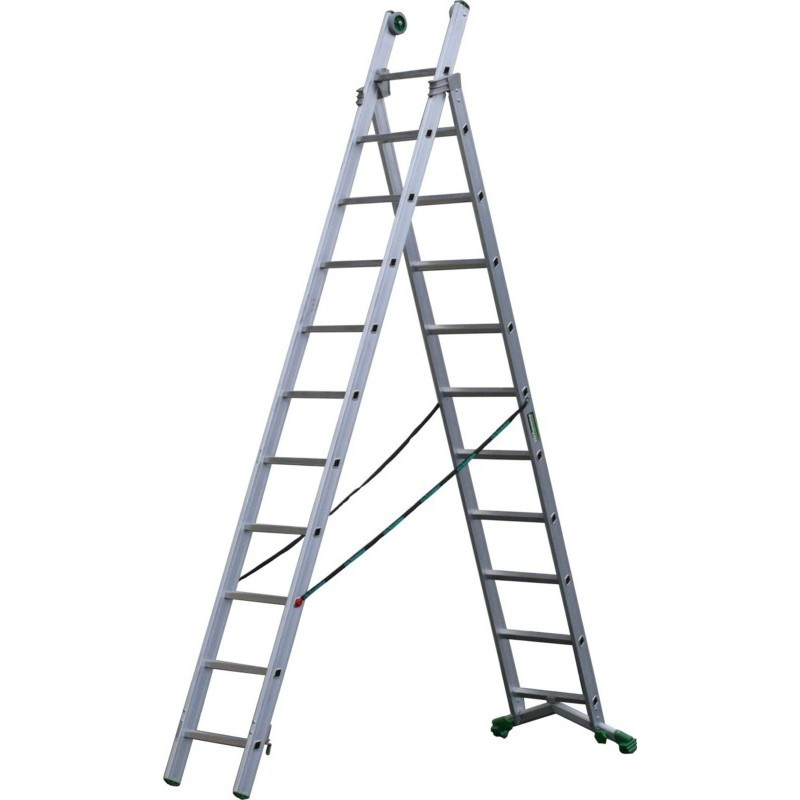 Echelle transformable 2 plans aluminium longueur pliée 354 cm ...