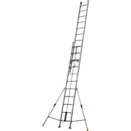 Echelle coulisse  2 plans aluminium longueur pliée 353 cm -  longueur dépliée 590 cm avec stabilisateur