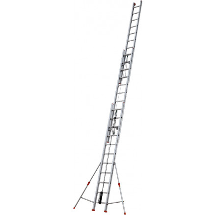 Echelle coulisse 3 plans aluminium longueur pliée 293 cm -  longueur dépliée 674 cm avec stabilisateur