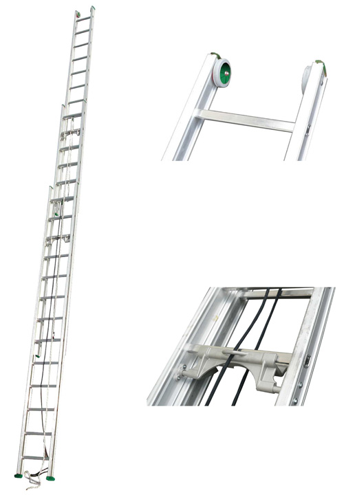 échelle coulissante 3 plans en aluminium